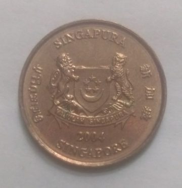 5 Cents 2004 Majulah Singapora/ Singapore (used)
