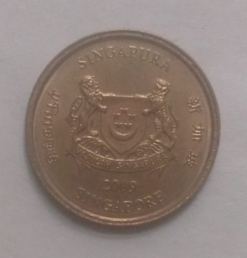 5 Cents 2009 Majulah Singapora/ Singapore (used)
