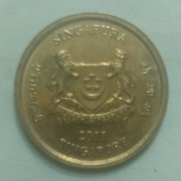 5 Cents 2011 Majulah Singapora/ Singapore (used)