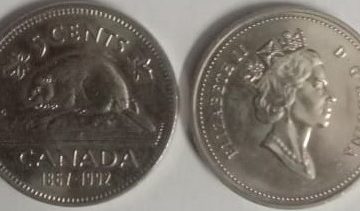 5 Cents Canada 1867-1992 Elizabeth II D.G Regina  (used) Old Foreign Coins | Rare Foreign Coins | Numismatic Collection