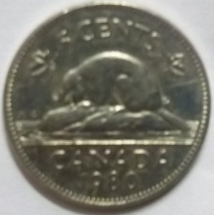 5 Cents Canada 1980 Elizabeth II D.G Regina  (used) | Indian Postage Stamps | Indian Coins | Old Indian Currency | Rare Indian Coins | Numismatic Collection India