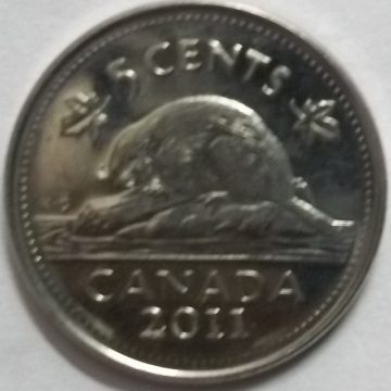 5 Cents Canada 2011 Elizabeth II D.G Regina (unc)