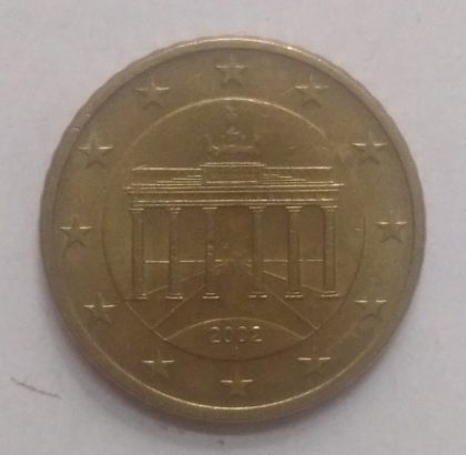 50 Cent EURO  2002_(used) | Indian Postage Stamps | Indian Coins | Old Indian Currency | Rare Indian Coins | Numismatic Collection India - Image 2