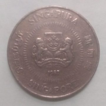 50 Cents 1987 Majulah Singapora/ Singapore (used)
