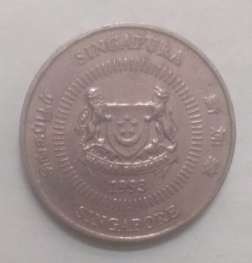 50 Cents 1993 Majulah Singapore Used