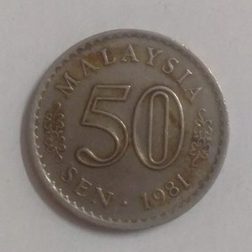 50 Sen _1981 Malaysia (used)