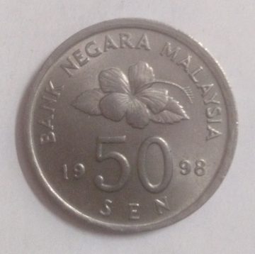 50 Sen _1997 Bank Negara Malaysia (used)