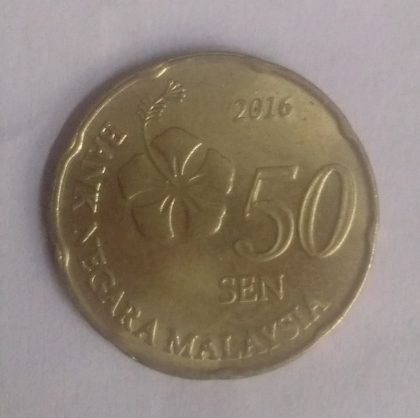 50 Sen _2015 Bank Negara Malaysia (used) | Indian Postage Stamps | Indian Coins | Old Indian Currency | Rare Indian Coins | Numismatic Collection India