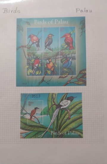 Thematic Birds Stamps of PALAU 2 Minature sheet