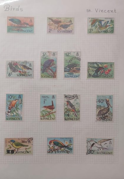 Thematic Birds Stamps of St.VINCENT 14 Stamps 11 Used/3 Mint | Indian Postage Stamps | Indian Coins | Old Indian Currency | Rare Indian Coins | Numismatic Collection India