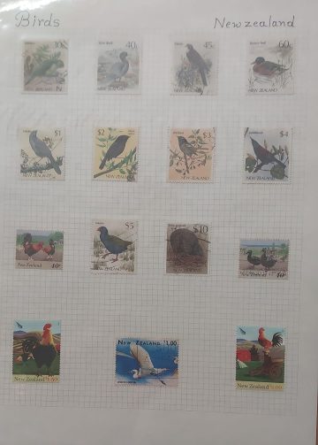 Thematic Birds Stamps of NEWZEALAND 15 Stamps -11 Used/4 Mint