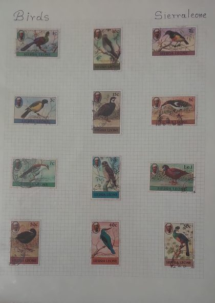 Thematic Birds Stamps of SIERRALEONE 12 Stamps Used | Indian Postage Stamps | Indian Coins | Old Indian Currency | Rare Indian Coins | Numismatic Collection India