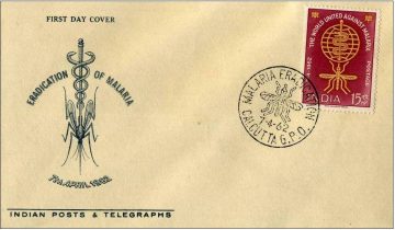 First Day Cover 07 Apr 1962 Malaria Eradication (Fdc-1962) (Spots/Hinged/Slightly Damaged/Paper Stuck)