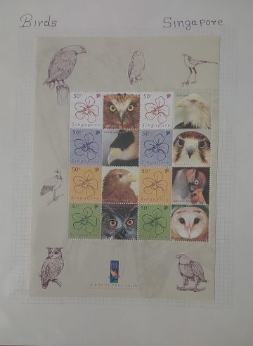Thematic Birds Stamps of SINGAPORE 1  Minature Sheet