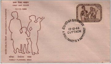 First Day Cover 12 Dec 1966 Family Planning Week (fdc-1966) (spots/hinged/slightly Damaged/paper Stuck)