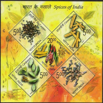 Spices of India - 2009 (Indian Miniature Sheets) | Indian Postage Stamps | Indian Coins | Old Indian Currency | Rare Indian Coins | Numismatic Collection India