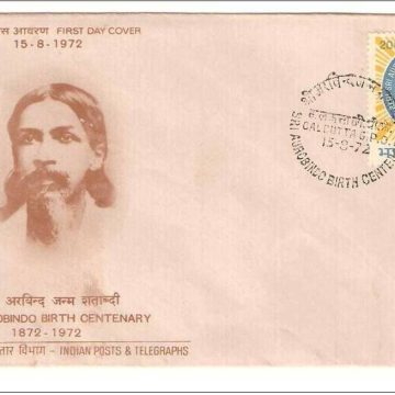 First Day Cover-15 Aug. '72 Birth Centenary of Sri Aurobindo(Religious Philosopher). (FDC-1972)
