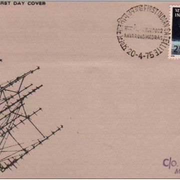 First Day Cover 20 Apr.'75 Launch of First Indian Satellite.(FDC-1975)