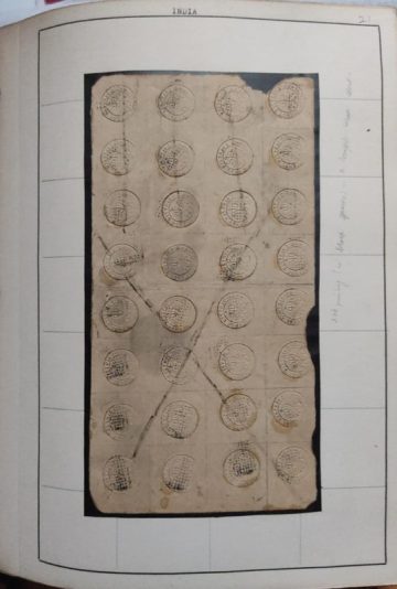 Indian 1852 Used White SCINDE Dawk Sg S1 ?2500 Rare Genuine Imitation & Collector's Pride Tele beach, to Hold This in Their Collection. (32 STAMPS)