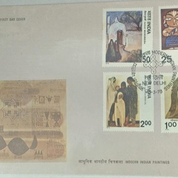 First Day Cover 23 Mar.'78 Modern Indian Paintings.(FDC-1978)