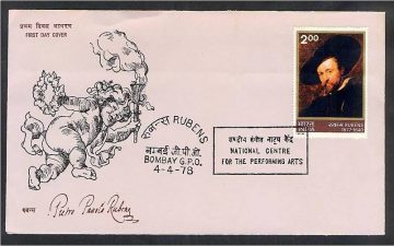 First Day Cover 04 Apr 1978 400th Birth Anniversary Of Peter Paul Rubens(Artist)(Fdc-1978) (Spots/Hinged/Slightly Damaged/Paper Stuck)