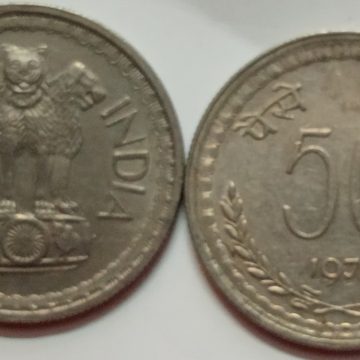 50 PAISE-1972_USED -1 NO (KOLKATTA MINT)