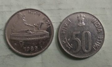 50 PAISE (Map)-1989_UNC_1 N0