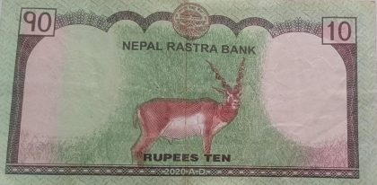 NEPAL Currency 10 Rupees 2020 (Used) | Indian Postage Stamps | Indian Coins | Old Indian Currency | Rare Indian Coins | Numismatic Collection India - Image 2
