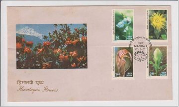 First Day Cover 29 May 1982 Himalayan Flowers (fdc-1982) (spots/hinged/slightly Damaged/paper Stuck)