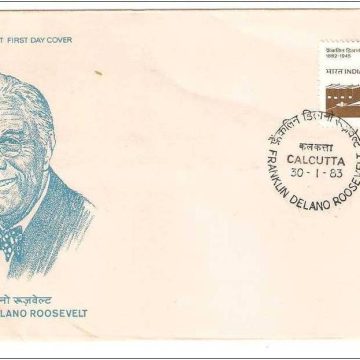 First Day Cover 30 Jan. '83 Birth Centenary of Franklin.D Roosevelt (American Statesman) (1982)(FDC-1983)