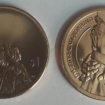 American Women 1 Dollar  Coin Under Ground Rail Road - OHIO