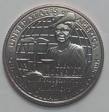 American Women Quarter Dollar Coin   Eleanor Roosevelt  2023- 'P' Mint UNC