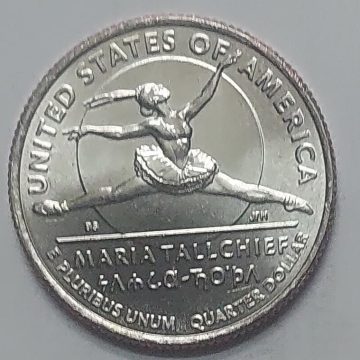 American Women Quarter Dollar Coin  Maria Tallchief  - 'D' Mint | Indian Postage Stamps | Indian Coins | Old Indian Currency | Rare Indian Coins | Numismatic Collection India