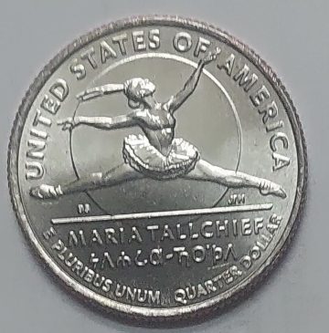 American Women Quarter Dollar Coin  Maria Tallchief 2023 - 'P' Mint UNC
