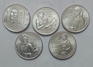 American Women Quarter Dollar Set OF 5 Coins 'D' MINT - 2024