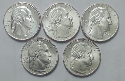 American Women Quarter Dollar Set OF 5 Coins 'P' MINT - 2024 | Indian Postage Stamps | Indian Coins | Old Indian Currency | Rare Indian Coins | Numismatic Collection India - Image 2