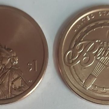 American Women 1 Dollar Coin Blue Grass -Kentucky