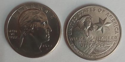 American Women Quarter Dollar Coin- Wilma Mankiller Hobby Corner | Indian Postage Stamps | Indian Coins | Old Indian Currency | Rare Indian Coins | Numismatic Collection India