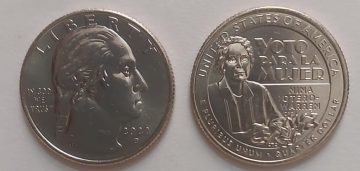 American Women Quarter Dollar Coin - Voto Parala Mujer 2022-'P' Mint UNC