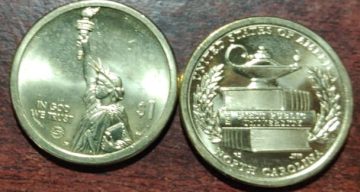 1 Dollar North Carolina 2021 (UNC)