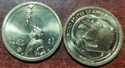 1 Dollar VIRGINIA  2021 (UNC) | Indian Postage Stamps | Indian Coins | Old Indian Currency | Rare Indian Coins | Numismatic Collection India