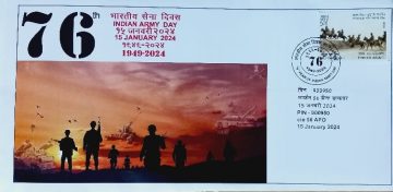 76th Year Indian  Army Day Army Postal Covers (APO's)