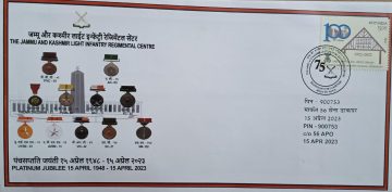 The Jammu And Kashmir Light Infantry Regimental Centre Army Postal Covers (APO's)