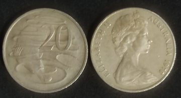 Australia 20 cent 1978(used)
