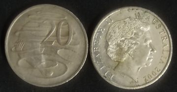 Australia 20 cent 2002(used)