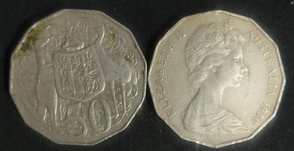 Australia 50 cent 1980(used) Old Foreign Coins | Rare Foreign Coins | Numismatic Collection