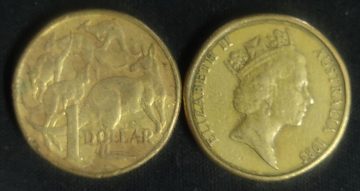 Australian 1 dollar coin 1985_1$ (used)