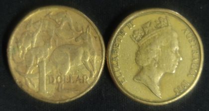 Australian 1 dollar coin 1985_1$ (used) | Indian Postage Stamps | Indian Coins | Old Indian Currency | Rare Indian Coins | Numismatic Collection India