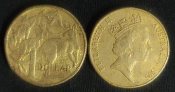 Australian 1 dollar coin 1995_1$ (used)