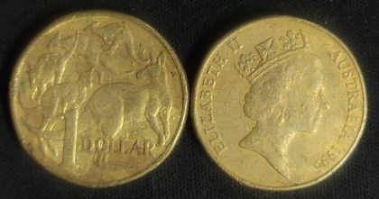 Australian 1 dollar coin 1995_1$ (used) Old Foreign Coins | Rare Foreign Coins | Numismatic Collection